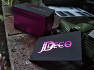 Stylish Velvet Foil Edge Business Cards Smooth Thick With 720gsm Paper Weight