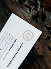 Luxury Cotton Double Sided Letterpress Business Cards With Clear Transparent Foil