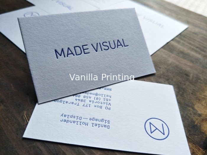 Color Edge Letterpress Business Cards Fine Craftsmanship With Offset Printing