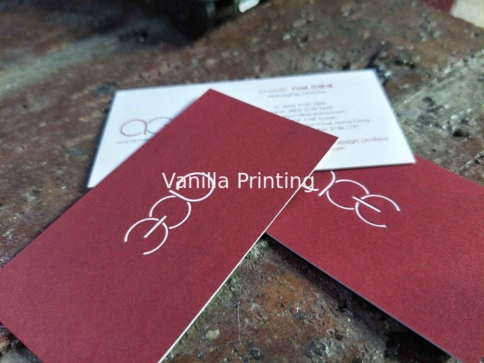 Full Color Custom Shaped Business Cards Offset Printing With 0.7mm Thickness