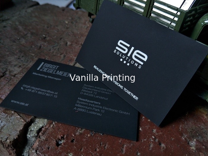 Offset Printing Velvet Business Card , Custom Premium Business Cards 90*50mm