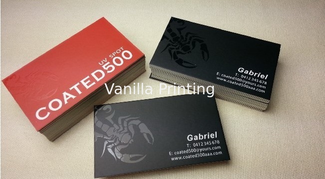Silk Lamination Uv Coating Business Cards High Standard Appearance For Government