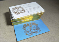 Custom Printable Custom Gold Foil Business Cards 0.7mm Thickness For Exhibition