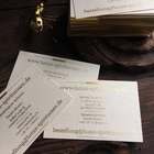 Double Sided Foil Edge Business Cards , Gold Stamped Business Cards 54*90mm