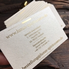 Double Sided Foil Edge Business Cards , Gold Stamped Business Cards 54*90mm