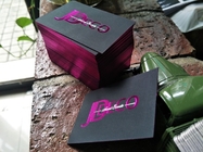 Stylish Velvet Foil Edge Business Cards Smooth Thick With 720gsm Paper Weight