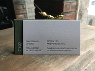 Recycled Cotton Letterpress Business Cards Offset Printing 0.7mm Thickness