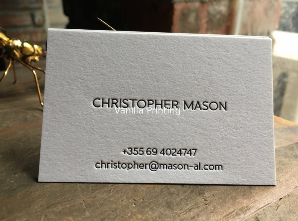 High End Letter Press Business Cards , Pantone Printing Business Cards