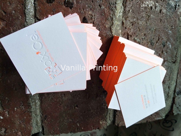 620gsm Painted Edge Business Cards 60*60mm For Realtor / Personal Trainer