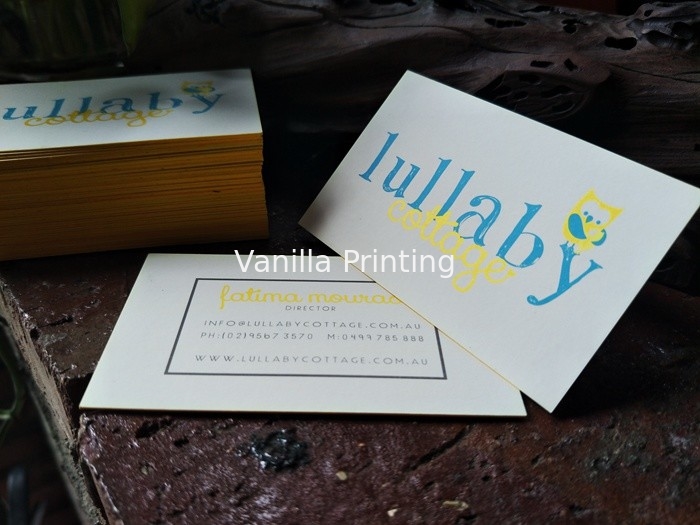 High Class Painted Edge Business Cards , Velvet Textured Business Cards