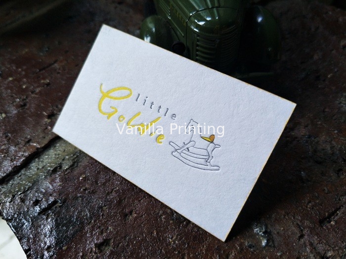 Personalized Painted Edge Business Cards , Cotton Business Cards 90*54mm