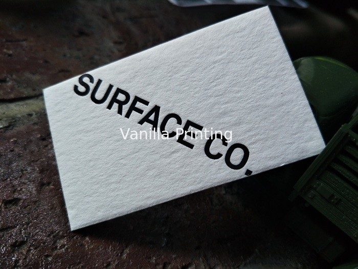 Hot Stamping Cotton Letterpress Business Cards , Luxury Business Cards