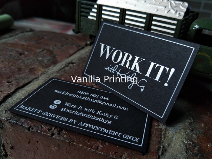 Personalised Design Recycled Business Cards , Black Spot Uv Business Cards