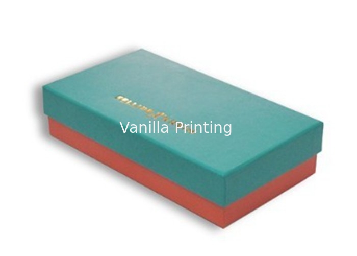 Colorful Cardboard Cartons Paper Packaging Boxes With Logo Hot Stamping Shining Gold Foil